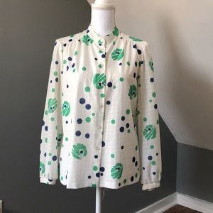 Retro work blouse 💼👠🌼